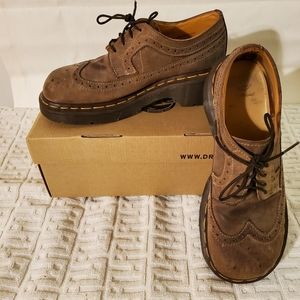 Chunky Brogue Heels UK7